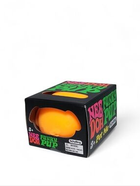 NEW Needoh Orange Funky Pup Viral Squishy Sensory